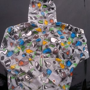 Bape X Kaws Animal Kingdom Full Zip Hoodie Rare